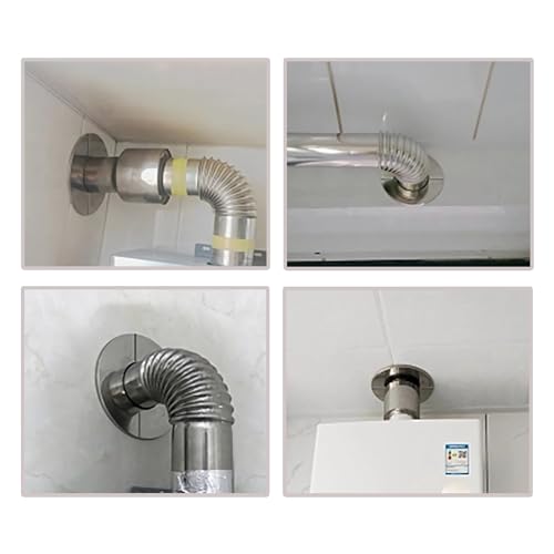 Brides fendues murales 40 mm en acier inoxydable premium argenté - 6