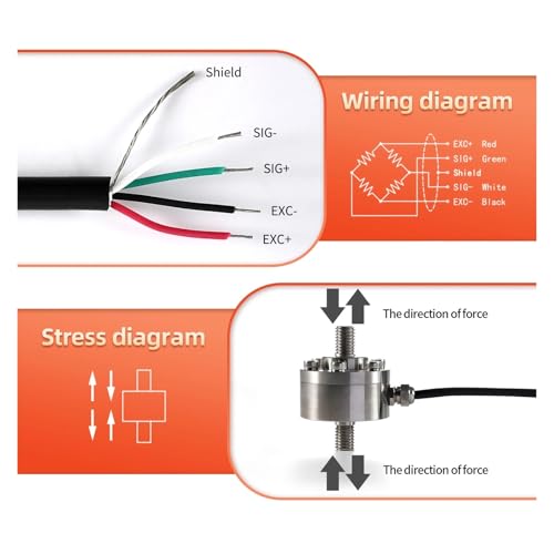 Prueba fuerza tensión compresión con adaptador de báscula industrial y celda carga 1T 3