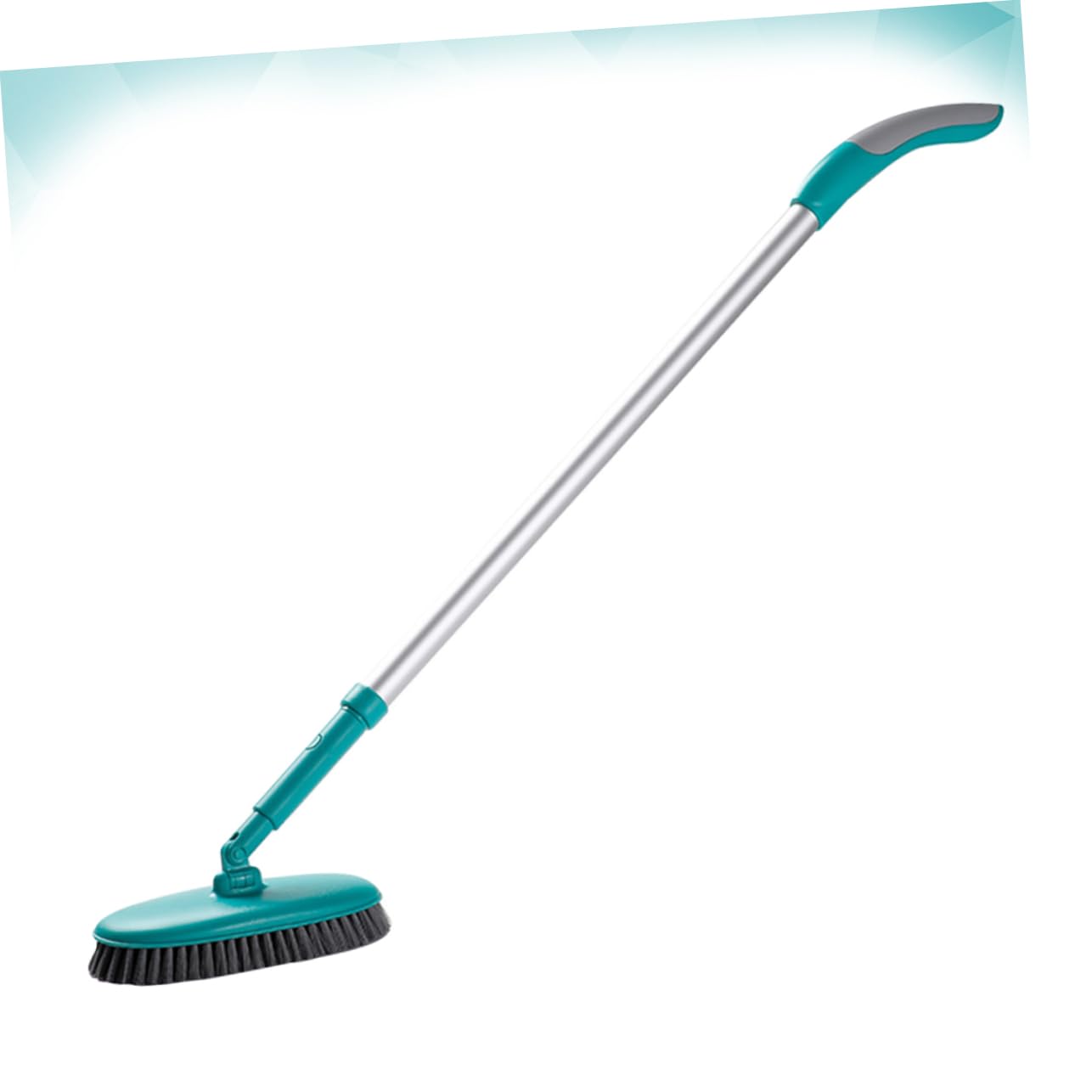 Anneome Cepillo de Limpieza de de Mango y Flexible para Azulejos Herramienta de Limpieza para Pisos Verde