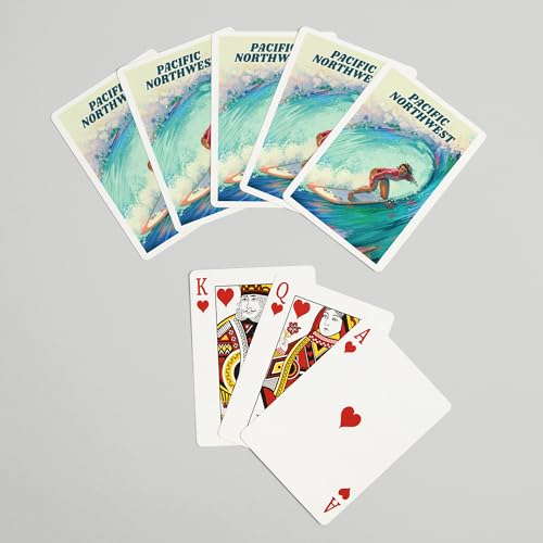 Lantern Press Naipes Poker Coastal Series 52 Cartas miniatura 7