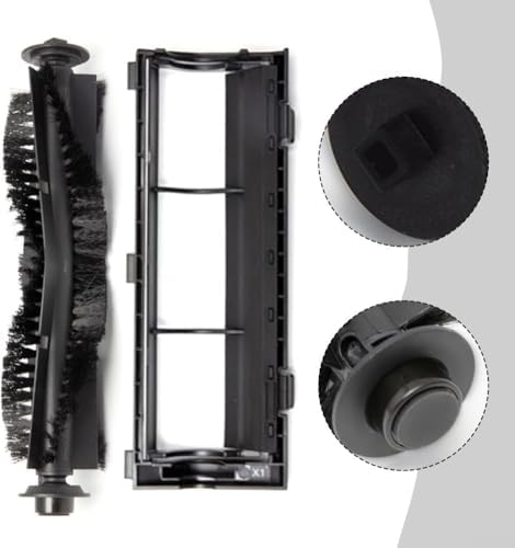 2 Pack Main Brush and Brush Guard Replacement Fit for IHome/for Nova S1 Pro Self Empty Robot Vacuum/for V9/ for Bobsweep RC400 / for Dustin/for Orb-i/for Ultra-Vision image 5