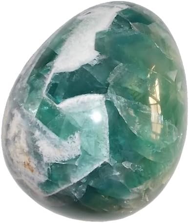 Fluorite Egg 03 Large Heart Chakra Spiritual Healing Crystal Energy 4"