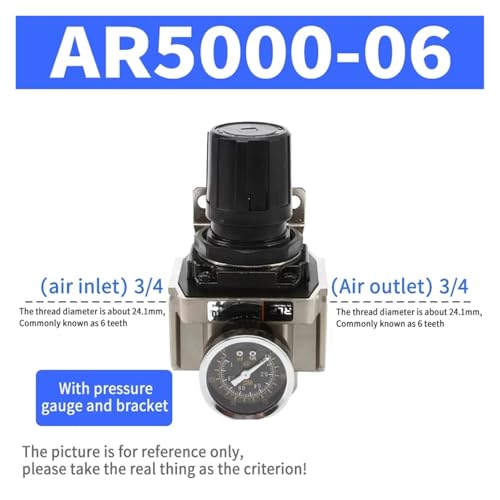 Régulateur de pression d'air AR5000-06 avec filetage 3/4 pour compresseur - 3