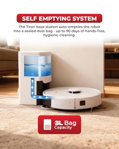 Image of TIRON TRV 30S Robot Vacuum, Self-Empty, 10000Pa, LiDAR Navigation Pro