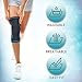 KEENHEALTH Knee Compression Sleeves(Pair) for Men and Women - Knee Support for Arthritis, ACL and MCL - Knee Brace for Gym, Running, Working Out and other Sports - Knee Sleeve for Weightlifting (Blue, Medium (Pack of 2))