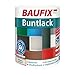 Produktbild BAUFIX Buntlack hellgrau, 1 Liter, wasserverdünnbarer Buntlack für innen & außen, schnelltrocknend, wetterbeständig, geeignet für Holz, Zink, Beton, Eisen & Mauerwerk, Lack & Haftgr&ierung in einem