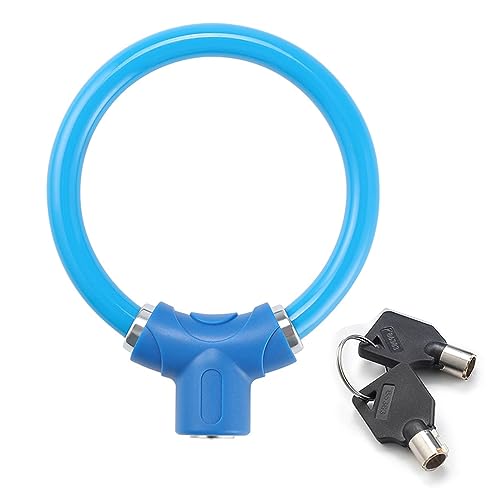 QIEIEI Rings Shape Bike Lock High Security Bicycles Lock Portable Cycling Lock with Keys