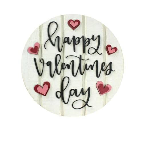 Pendentif artisanal en bois Saint-Valentin, le cadeau idéal de décoration de porte pour votre moitié