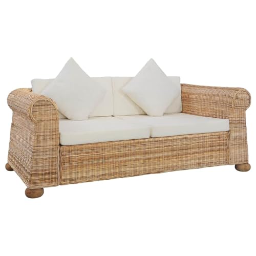 vidaXL Canapé à 2 Places avec Coussins Sofa de Salle de Séjour Meuble de Salon Maison Intérieur...