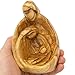 Zuluf Hand-Carved Olive Wood Holy Family Statue – Mary, Joseph & Baby Jesus Nativity Scene for Christmas Decor – Catholic Wooden Figurine 4.3