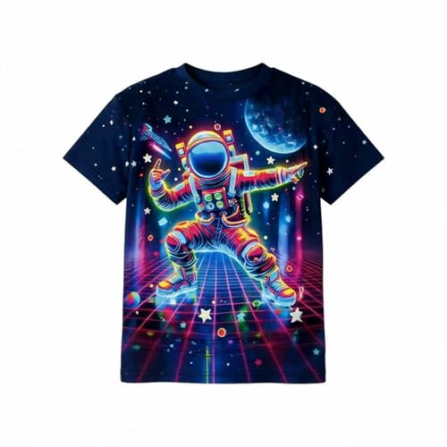 T-shirt garçon imprimé pour le skate et les loisirs quotidiens