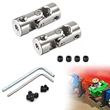 2 Stück 3mm bis 3mm Metallwellenkupplung Motoranschluss Universalgelenk,Universal Joint Wellenkupplung