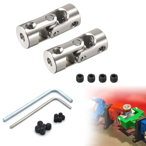 2 Stück 3mm bis 3mm Metallwellenkupplung Motoranschluss Universalgelenk,Universal Joint Wellenkupplung