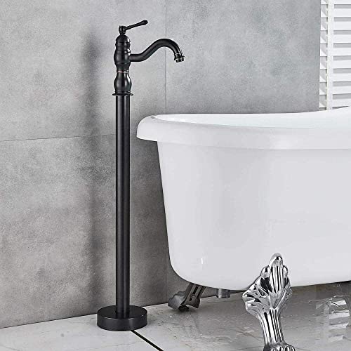 Robinet de baignoire sur pied cascade avec mitigeur douche sol - 6