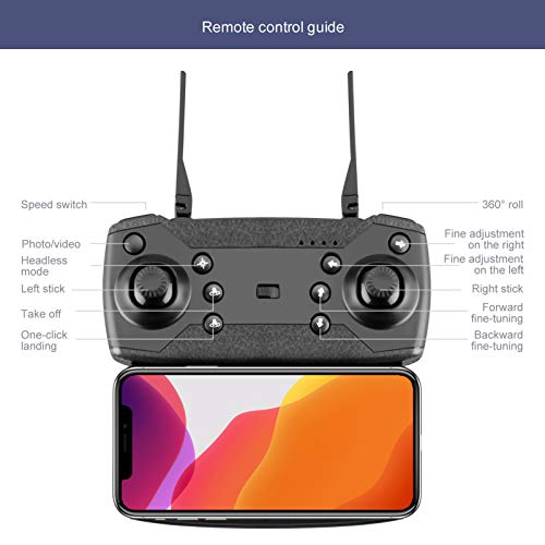 OWSOO Drone KK5 RC com Câmera 4K Wifi FPV Drone de Câmera Dupla Mini Brinquedo Quadcóptero Dobrável