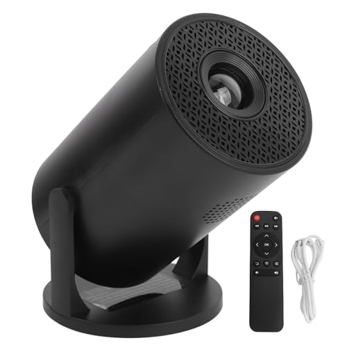 Mini Proiettore, Proiettore Cinematografico Portatile da Esterno 1080P Proiettore Home Theater Regolabile da 270 Gradi Videoproiettore per Telefono TV Stick Laptop