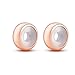 Rose Gold 2pcs Rubber Charm Stopper Spacer Bead 925 Sterling Silver for Charm Bracelets