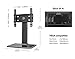 Universal Swivel TV Stand/Base Table Top TV Stand 19 to 32 inch TVs 80 Degree Swivel, 3 Level Height Adjustable, Heavy Duty Tempered Glass Base, Holds up to 88lbs TVS TT103202GB