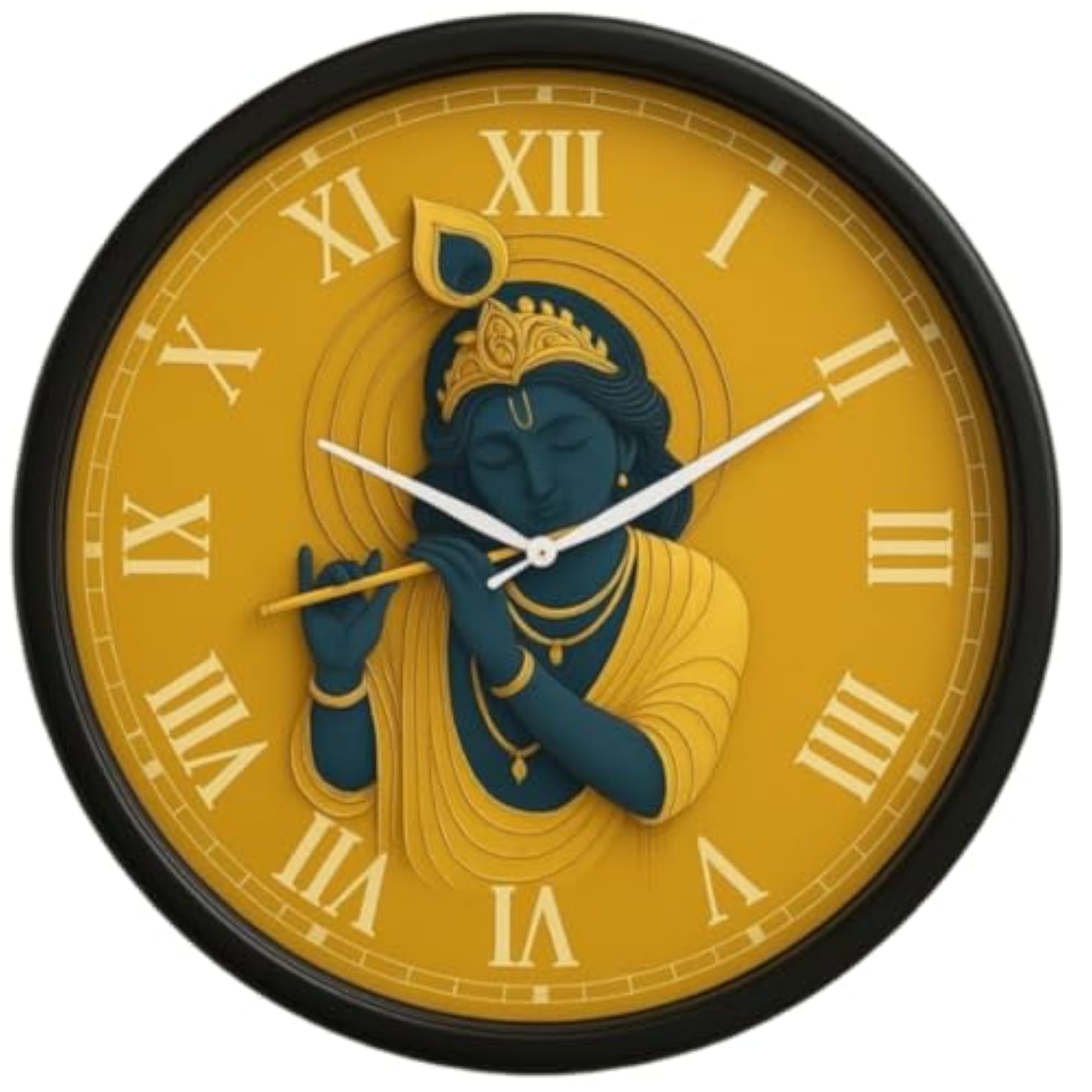 ND Krishna Wall Clock, 10 Inch Size