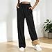 Baggy Sweatpants for Women Winter Fashion Clothing Lightweight Drawstring Warm Athletic Pants for Women Black