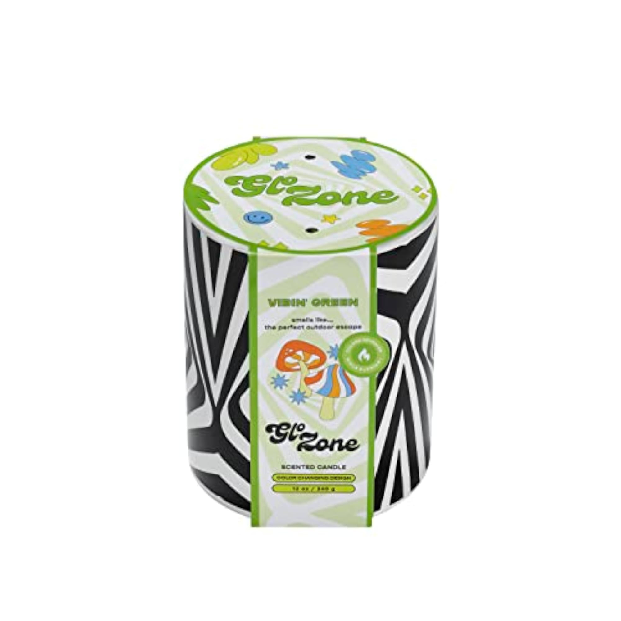 Slow Color-Changing Ceramic Scented Candle - Vibin' Green
