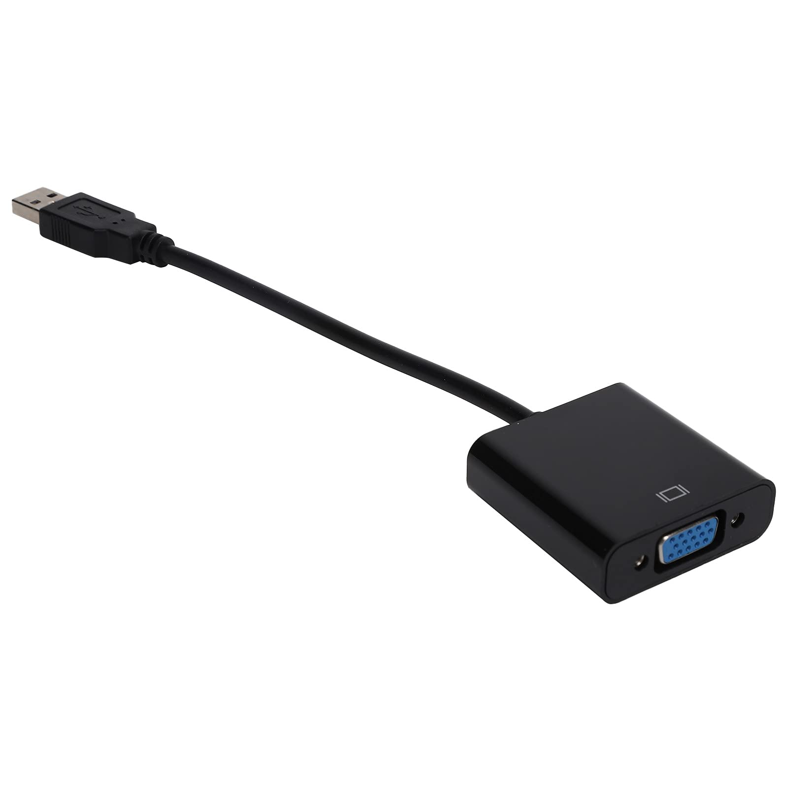 Kabel Adaptera USB3.0 na VGA Konwerter 1080P HD Zewnętrzna Karta Graficzna do Akcesoriów Komputerowych (Czarny)