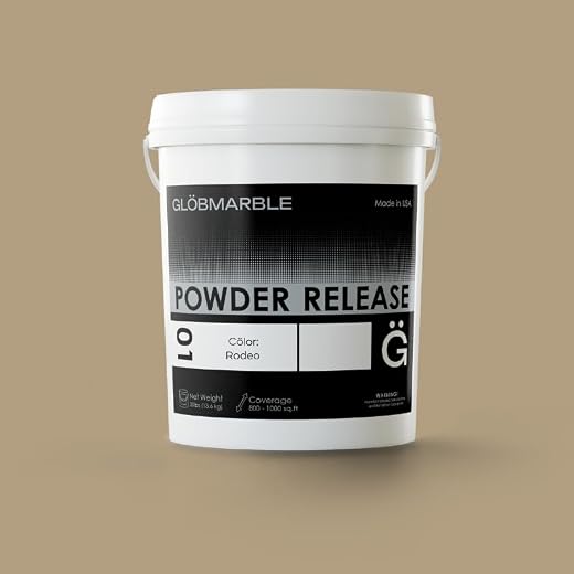 Stamped Concrete Powder Release Agent - Rodeo Color Additive for Concrete Stamping (30lb) Moisture Barrier for Stamping Tools | High-Pigment Color Accent | Covers 750-1000 sq.ft per Pail