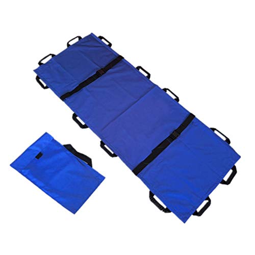 Sobeta Civière Portable étanche Souple 12 poignées de Sauvetage d'urgence Pliable pour hôpital, lieux de Sport, Ambulance, civière médicale Fournitures de Soins pour handicapés avec Sac à Main, Bleu Sobeta Civière Portable étanche Souple 12 poignées de Sauvetage d'urgence Pliable pour hôpital, lieux de Sport, Ambulance, civière médicale Fournitures de Soins pour handicapés avec Sac à Main, Bleu