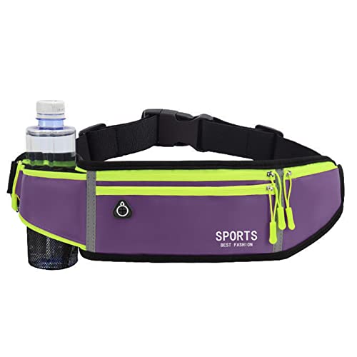 Aoderda Slim Running Belt Fanny Pack for Women Men, Fashion Waist Pack Small Belt Bag, Mini Fanny Pack Reflective with Adjustable Strap for Run, Travel, Outdoor Cycling, Christmas Gifts for Friend