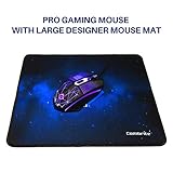 Combrite Raptor Gaming Keyboard And Mouse Set With Large Mouse Pad, Rainbow LED, USB Wired Desktop Combo, UK Layout, For Desktop PC, Laptop, PS4, PS5, Xbox One, Black (Black) - Image 4