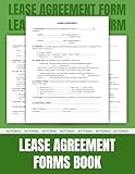 Lease Agreement Forms Book: Simplified One-Page Lease Agreement for Landlords and Tenants | Fixed-Term or Month-to-Month Rental Conditions with Monthly Rent, Duration, and Utility Responsibilities.