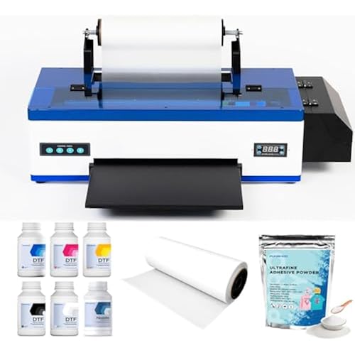 PUNEHOD A3 DTF Printer R1390, Direct to Film Machine with White Ink Circulation System, 13" Width, Color Inkjet Printing, Security Software, USB Connectivity, for Custom Clothing and Multiple Fabrics