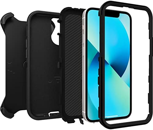 OtterBox Defender Etui do iPhone 13 mini / iPhone 12 mini, Odporne Na Wstrząsy i Upadki, 4 Razy Przetestowane Zgodnie ze Standardami Wojskowymi, Czarne