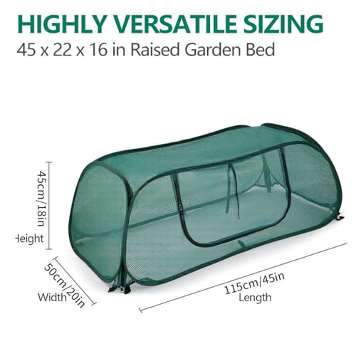 Protector de verduras transpirable y reutilizable con estacas de suelo 7