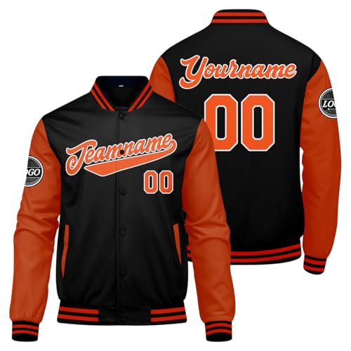 Custom Varsity Jackets for Men Women Youth Personalized Letterman Jackets with Stitched Name Number