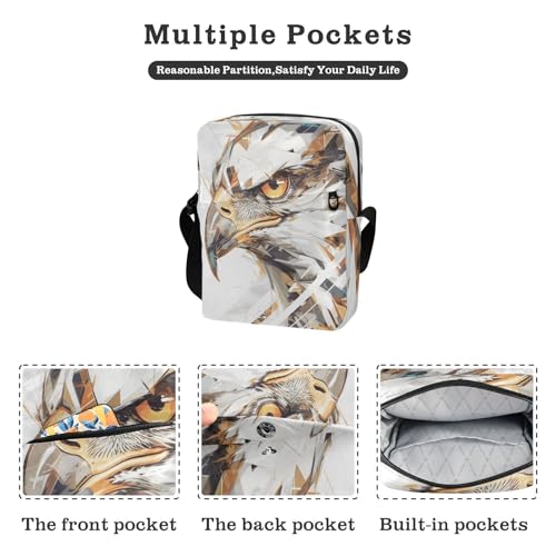 Abstract Big Bird Geometric small messenger bag for women Crossbody Bags For Women women's crossbody handbags Adjustable Strap for Casual work2