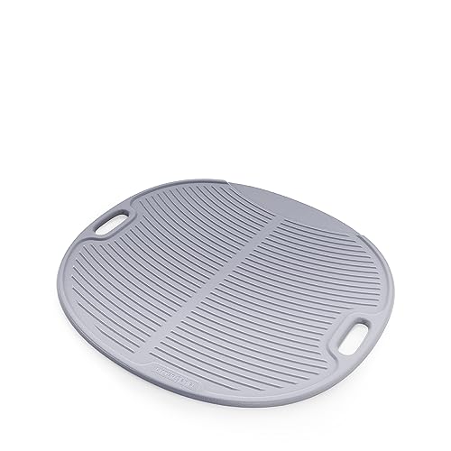 Litter Genie Litter Box Mat | Ribbed Foam Cat Litter Trapping Mat | Easy Clean Up | Grey