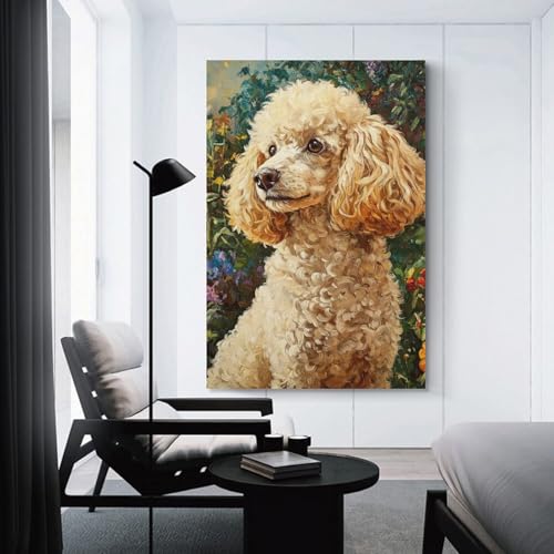 Lienzo de caniche decorativo para transformar tu dormitorio en un oasis 3