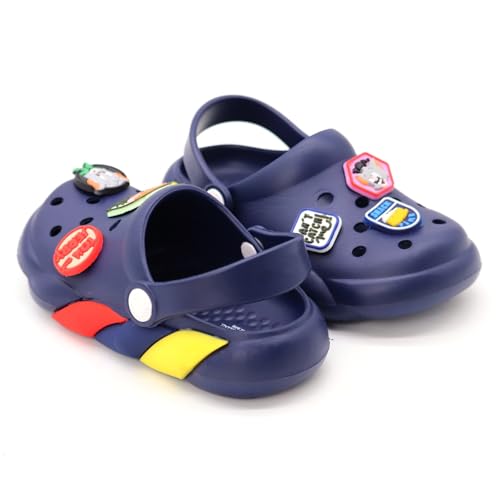 Image of SVAAR x Tom & Jerry Slingback Clog Shoes for Boys & Girls || Indoor & Outdoor Sandals Clogs for Kids with 6 Tom & Jerry Charms