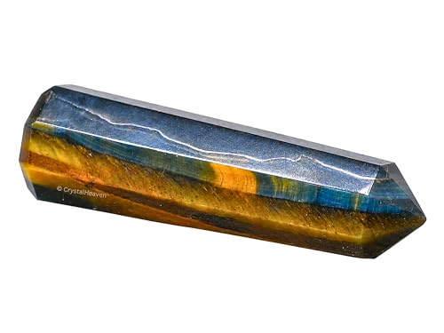 Image of Crystal Heaven Certified Multi Tiger Eye Crystal Tower Obelisk Point For Chakra, Healing & Balancing-Aaa Grade Original Certified Gemstone Agate For Reiki Meditation Yoga Spiritual (3-4 Inches)
