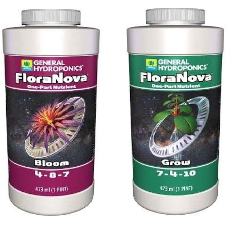 General Hydroponics FloraNova Grow &amp; Bloom - 1 Pint Each