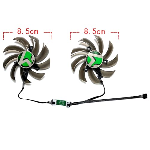 Ventilador de tarjeta gráfica para reparar ruido y calor en MAXSUN GeForce GTX 1060 1070ti par nuevo 2