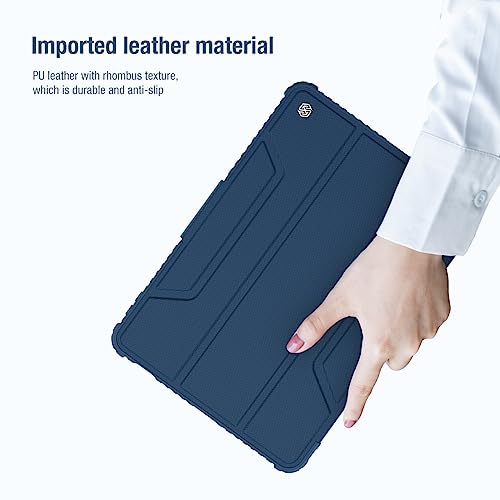 Image of Nillkin Bumper Leather Pro Flip Case Cover Compatible with Xiaomi Pad 6 /6 Pro - Blue