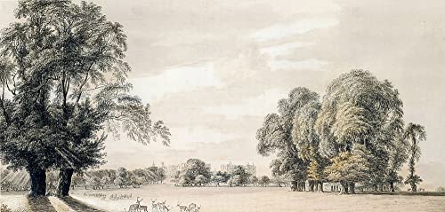 Impression murale Paul Sand du Château de Windsor, une peinture sur toile chic de 60x90cm