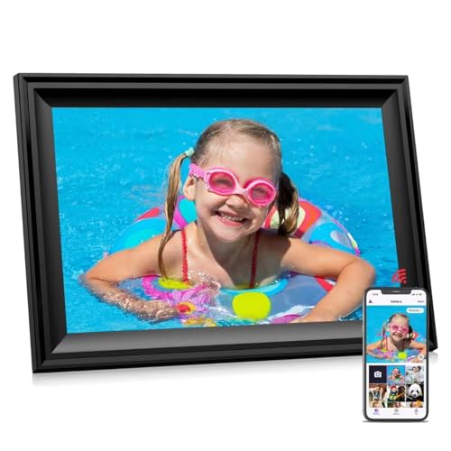 Digital Picture Frame, 10.1 Inch WiFi Photo Frame Electronic, IPS HD Display Touch Screen,16GB...