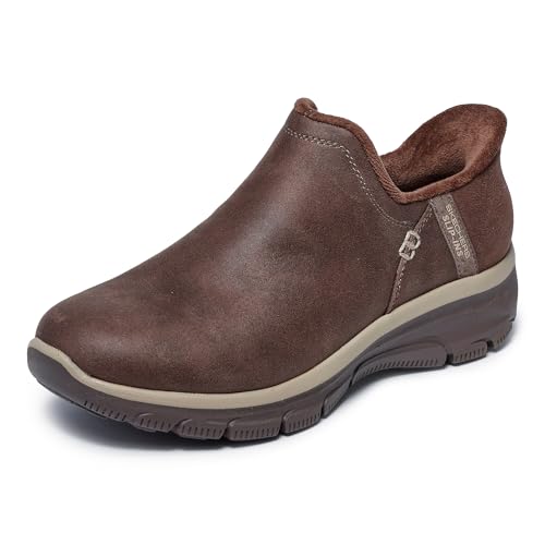 Skechers Easy Going Modern Hour, Botas Cortas al Tobillo Mujer, Chocolate, 37 EU