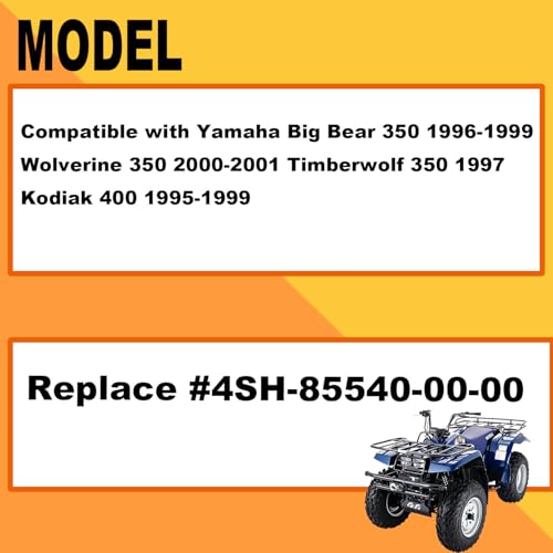 Image of Ignition Coil CDI BOX & Spark Plug for Yamaha Big Bear 350 1996-1999 Replace #4SH-85540-00-00 Wolverine 350 2000-2001 / Timberwolf 350 1997 / Kodiak 400 1996-1999 QINLANAP