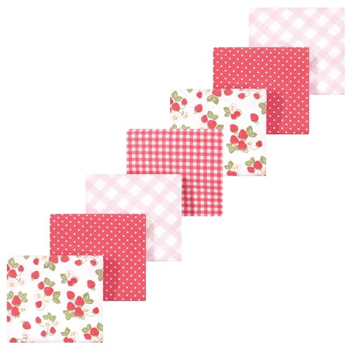 Image of Luvable Friends Little Treasure Flannel Receiving Blankets 7pk