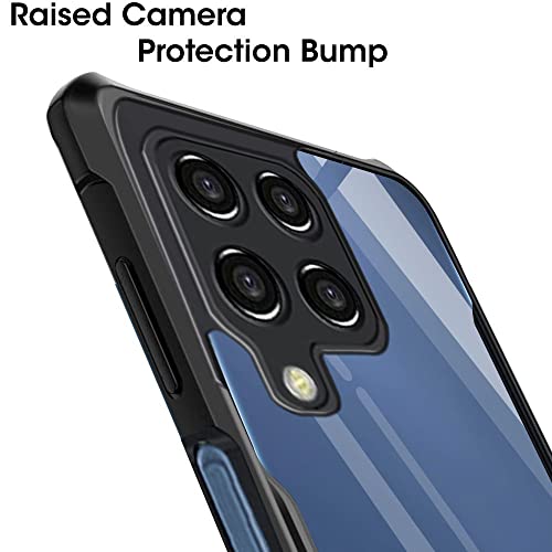 Image of TheGiftKart Shockproof Clear Back Cover Case for Samsung Galaxy M33 5G | 360 Degree Protection | Transparent Back Cover Case for Samsung Galaxy M33 5G (PC & TPU, Black Bumper)