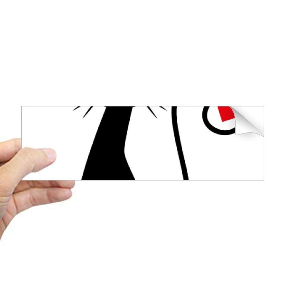 Autocollant rectangulaire cœur sans bulle pour fenêtre et ordinateur